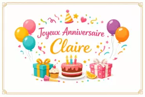 Минимализм. Joyeux Anniversaire Claire