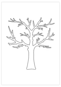 Arbre d'automne : imprimer et dรฉcouper Arbre automne 01