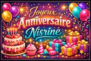 Joyeux Anniversaire Nisrine Joyeux Anniversaire Nisrine
