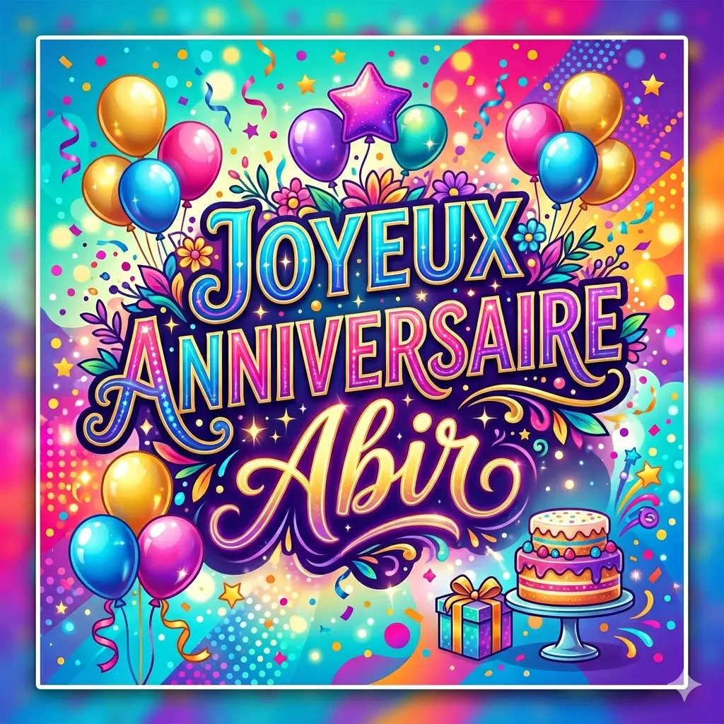 Joyeux Anniversaire Abir