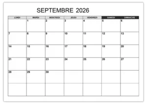 Calendrier septembre 2026 calendrier-septembre-2026-hor