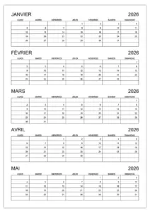 calendrier-janvier-fevrier-mars-avril-mai-2026