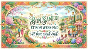 Bon samedi et bon week end