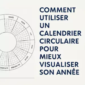 Comment utiliser un calendrier circulaire pour mieux visualiser son année