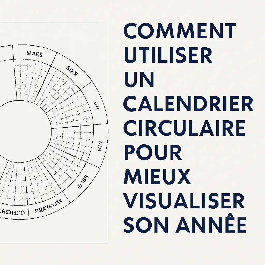 Comment utiliser un calendrier circulaire pour mieux visualiser son année