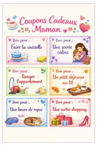 Bon cadeau pour maman